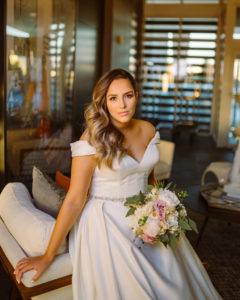 a bride at the Rewind Hotel